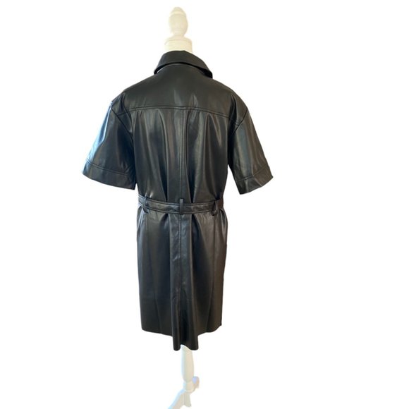 Who What Wear Vegan Leather Dress NWT large - Picture 2 of 5